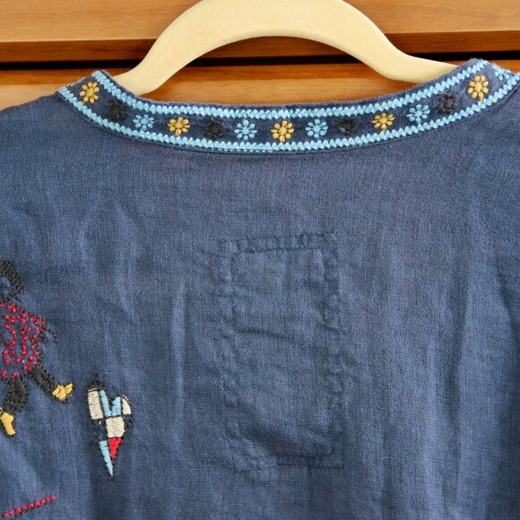 Johnny Was Linen Shirt - Picture 12 of 16